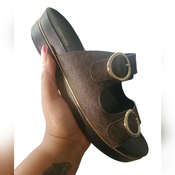 MICHAEL Michael Kors Shoes - MK Monogram Sandals 8.5